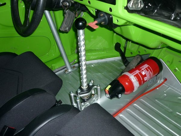 geänderter Raceschalthebel für kurze Schaltwege